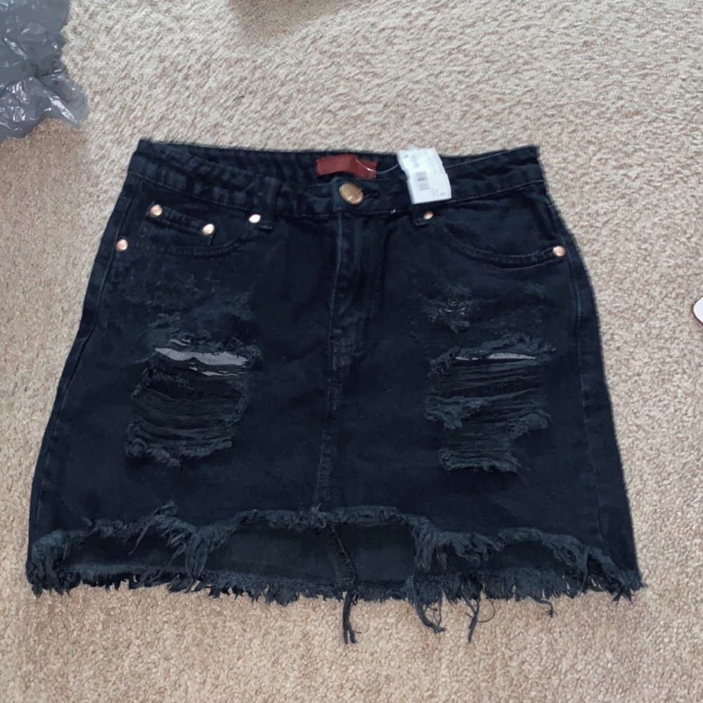 Signature 8 Denim skirt